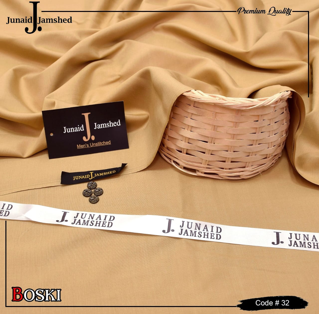 J. By Junaid Jamshed Boski Wash&Wear Unstitched Vol 16